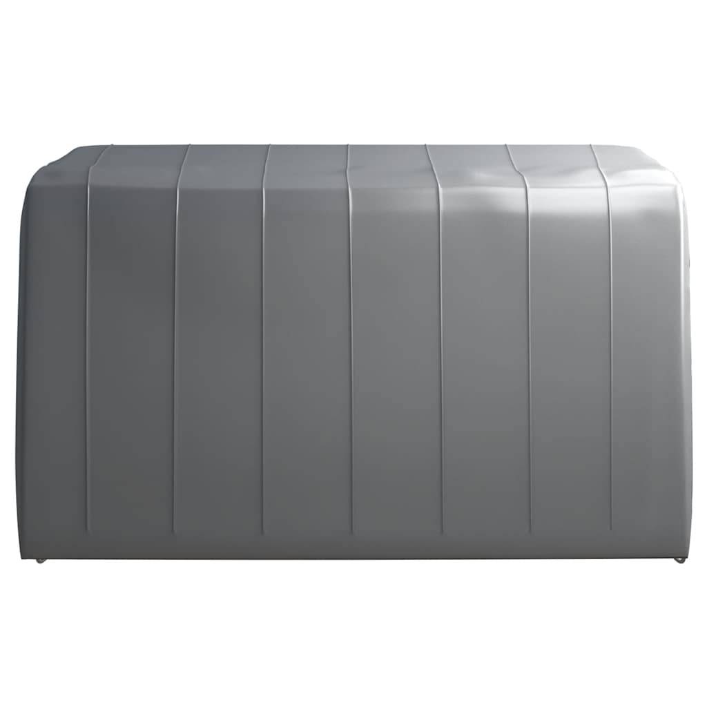 vidaXL Lagerzelt 370x370 cm Stahl Grau