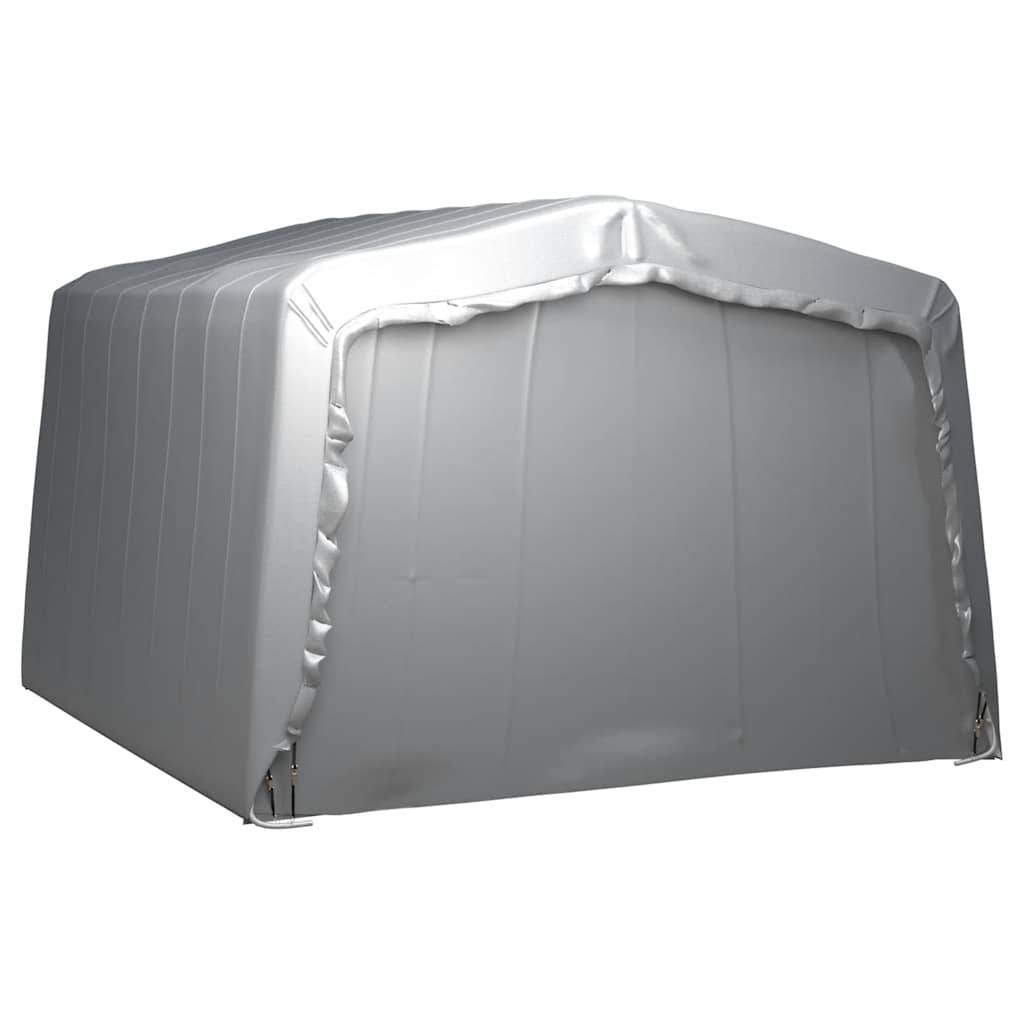 vidaXL Lagerzelt 370x370 cm Stahl Grau