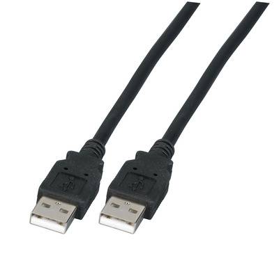 USB2.0 Anschlusskabel A-A, St.-St. -- 1,8m, LSZH Multimedia USB Kabel