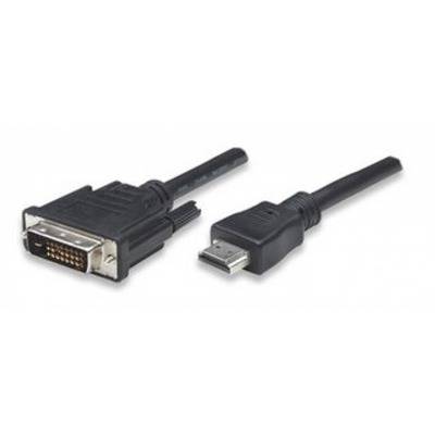 HDMI zu DVI-D Anschlusskabel, schwarz -- 3 m Multimedia VGA / DVI Kabel