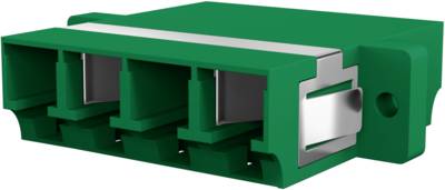 EFB-Elektronik 53353.32, Kupplung LC/APC Quad OS2 grün mit Shutter