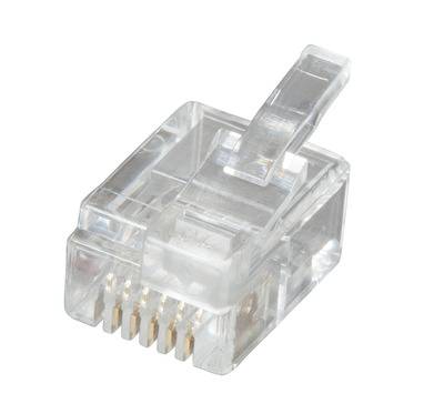 Modular-Stecker DEC UTP, E-MO 6/6 SF -- VPE 100 SALE Kupferverkabelung DEC