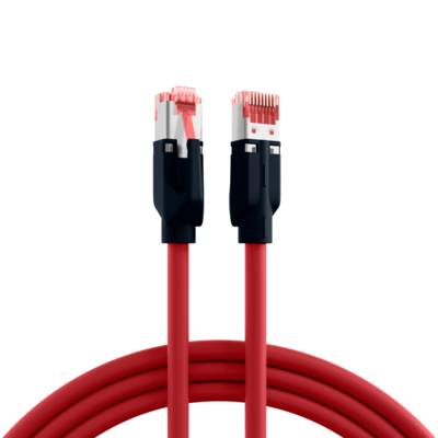 RJ45 Patchkabel Cat.6A S/FTP PUR -- Draka UC900 TM21 rot 1m Kupferverkabelung Industrie