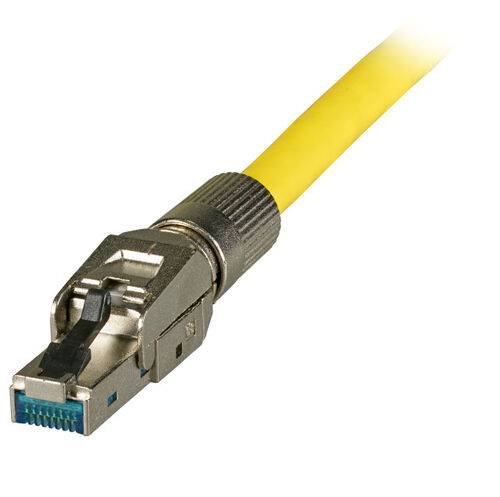 Feldkonfektionierbarer Stecker,RJ45, Cat.8 Class 1 AWG22 - 27, Zinkdruckguß Kupferverkabelung RJ45