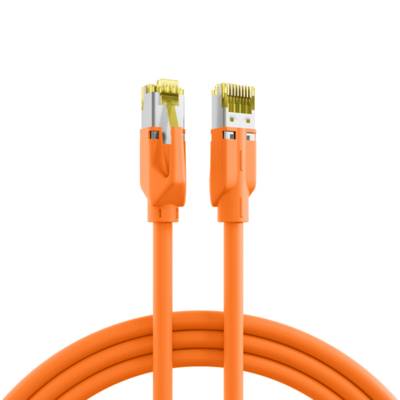 RJ45 Patchkabel Cat.6A S/FTP LSZH -- Draka UC900 TM31 orange 15m Kupferverkabelung