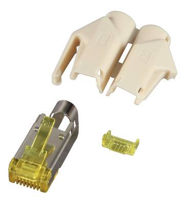 EFB ELEKTRONIK - RJ45-Hirose Stecker STP, TM31 beige,100 Stück, 3 Elemente, Cat.6A