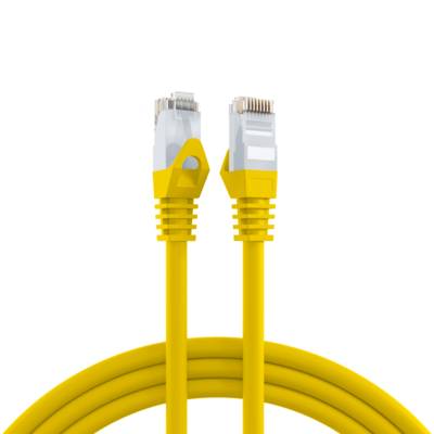 RJ45 Patchkabel Cat.6 U/UTP LSZH, CCA gelb 0,25m Kupferverkabelung