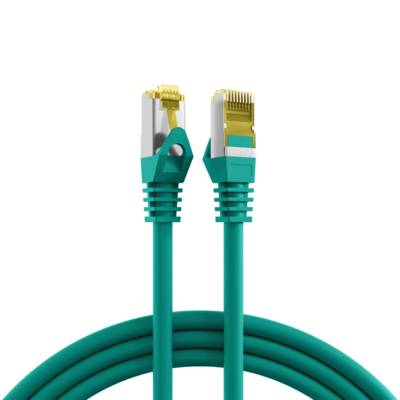 RJ45 Patchkabel Cat.6A S/FTP LSZH -- Cat.7 Rohkabel grün 10m