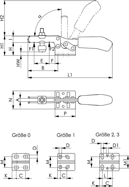 AMF ESD Waagrechtspanner 6830ESD Größe 0