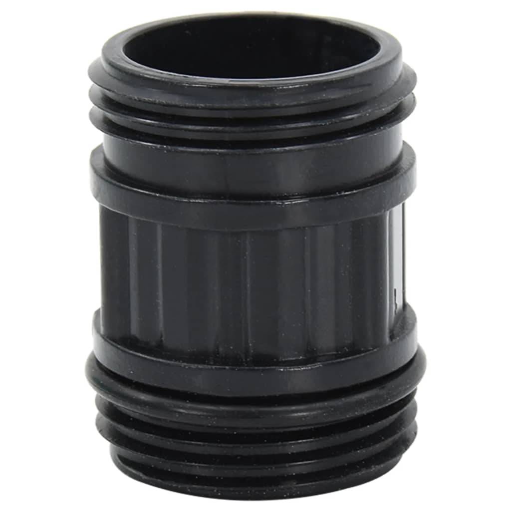 vidaXL Saugschlauch mit PVC-Anschlüssen Schwarz 1" 10 m PVC