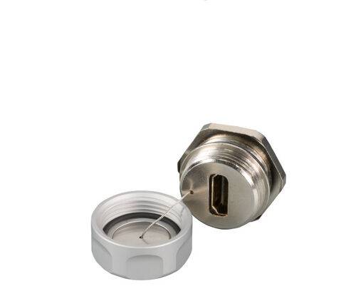 HDMI IP67 Durchführungskupplung,Type A -- Buchse / Type A Buchse, Service Port Kupferverkabelung +