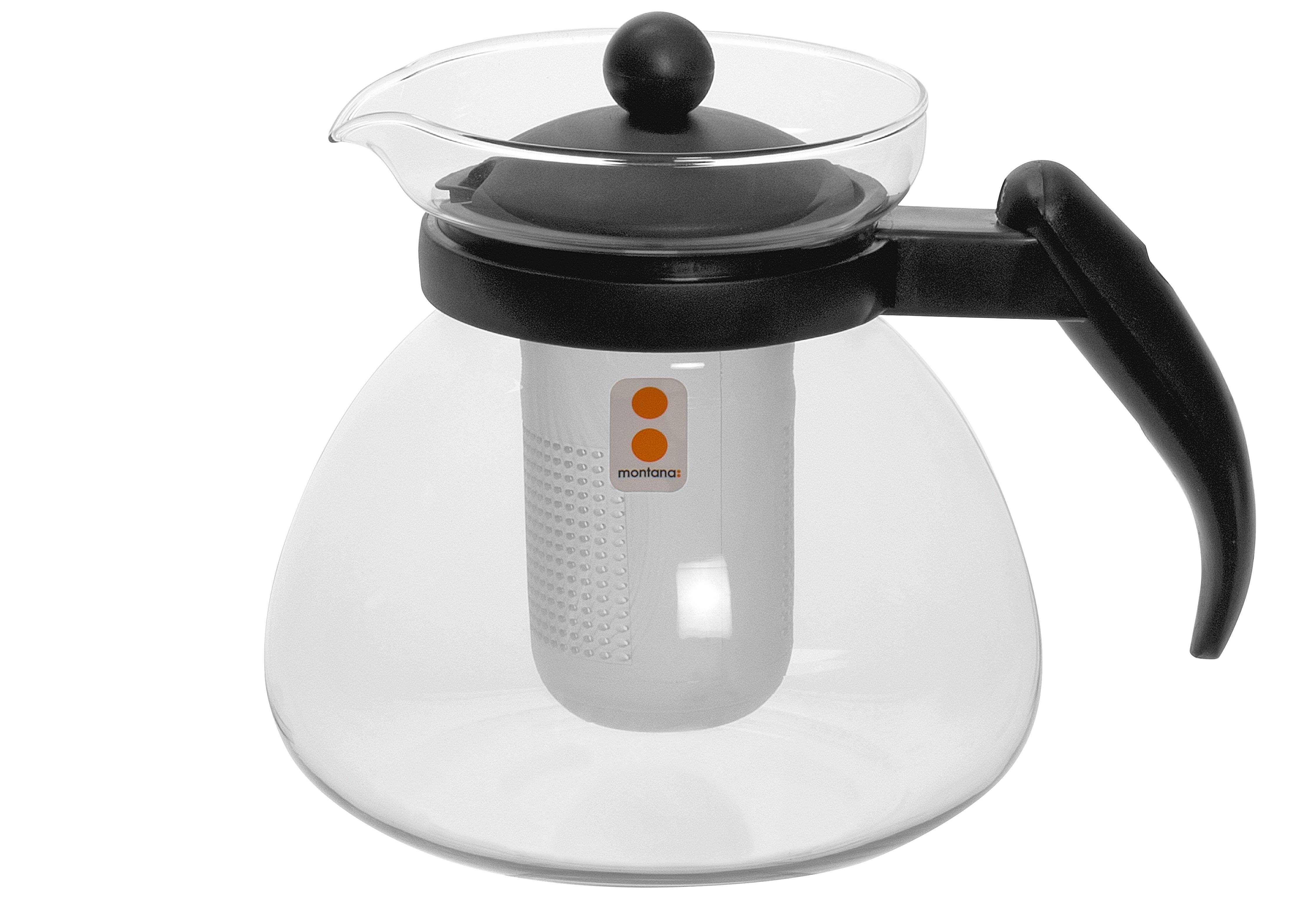 MONTANA Teekanne :Duo 1500 ml Glas, Kunststoff