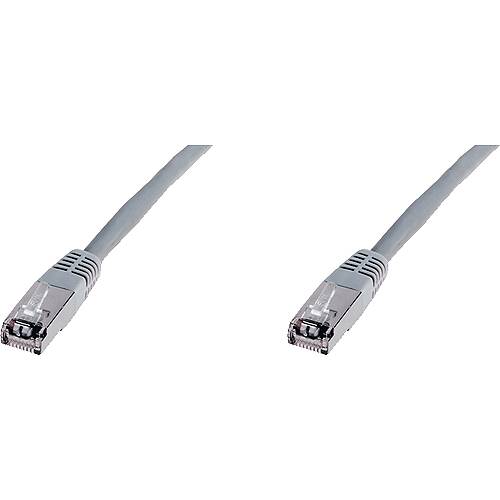 Goobay 50886 CAT 6 Netzwerkkabel RJ45 Stecker Kupferleiter halogenfrei Ethernet LAN Kabel S/FTP Schirmung Grau, 1.00 m