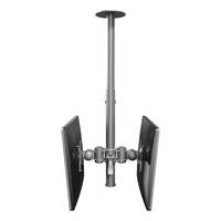 Dataflex ViewMate Style Monitorarm 572 2fach Monitor-Deckenhalterung 25,4 cm (10") - 61,0 cm (24") Silber Höhenverstellbar, Neigbar, Schwenkbar