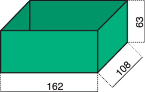 Hünersdorff Sortimentskoffer-Einsatz (L x B x H) 162 x 108 x 63 mm Anzahl Fächer: 1 Inhalt 1 St.