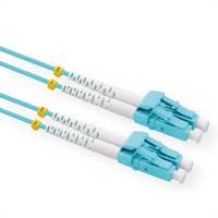 Value 21.99.8822 Glasfaser LWL Anschlusskabel [1x LC-Stecker - 1x LC-Stecker] 50/125 µ 2.00m Türkis Multimode OM3 2.00m