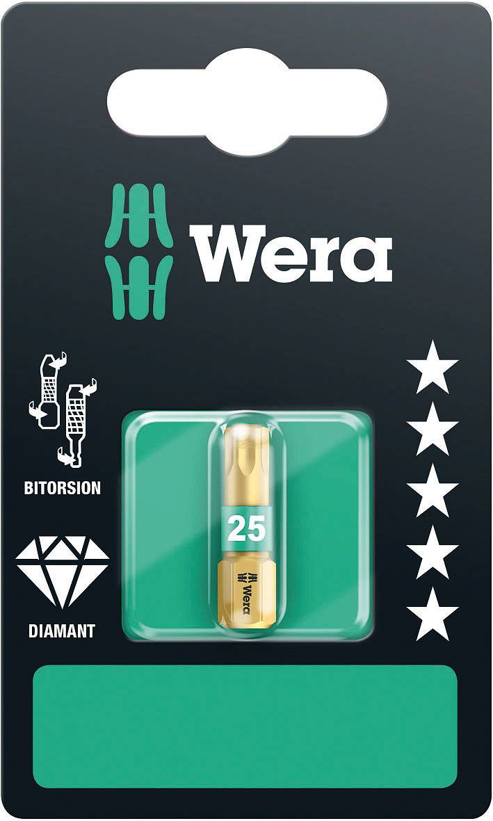Wera 867/1 BDC SB SiS 05134374001 Torx-Bit T 10 Werkzeugstahl legiert, diamantbeschichtet D 6.3 1 S