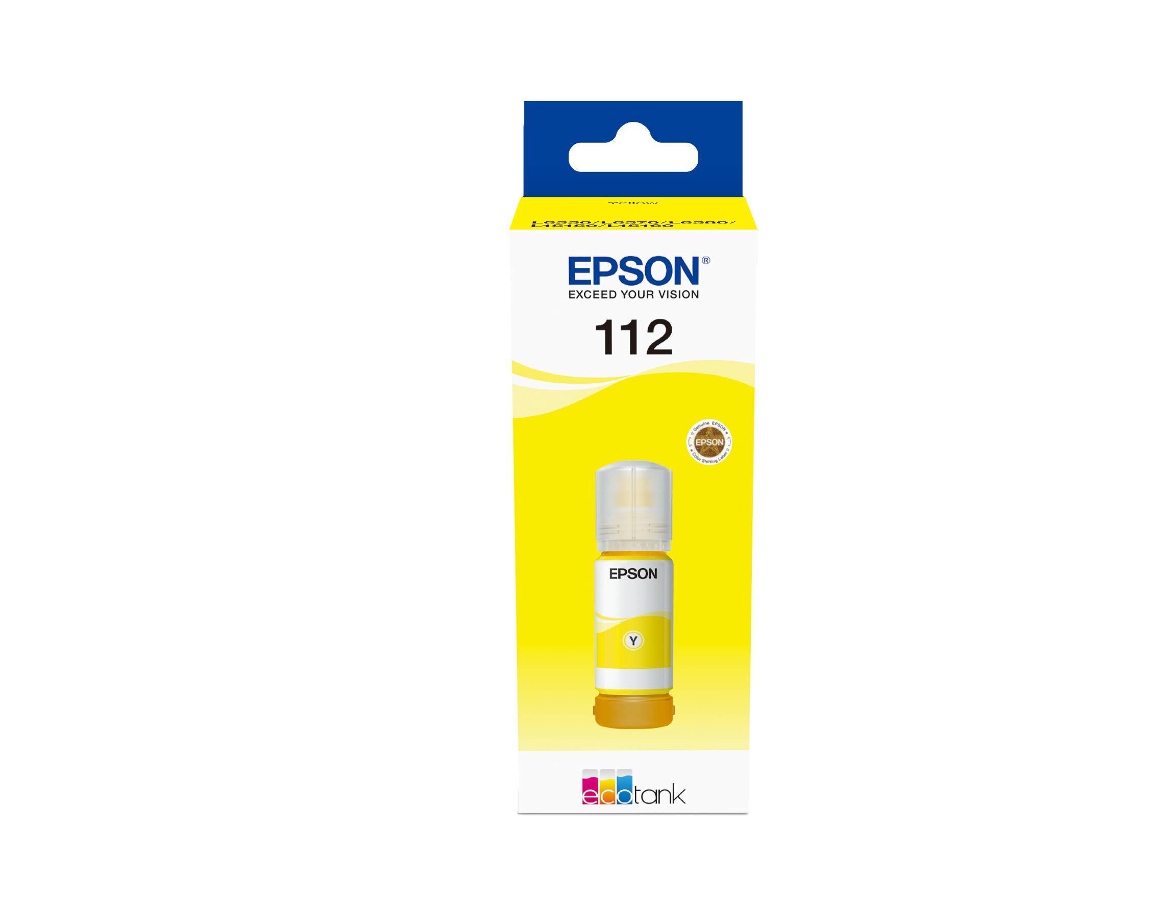 Epson C13T06C44A 112 EcoTank Nachfülltinte Original Epson Gelb 70 ml