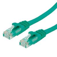 Value 21.99.1441 RJ45 Patchkabel CAT 6a U/UTP 1.00 m Grün 1 St.