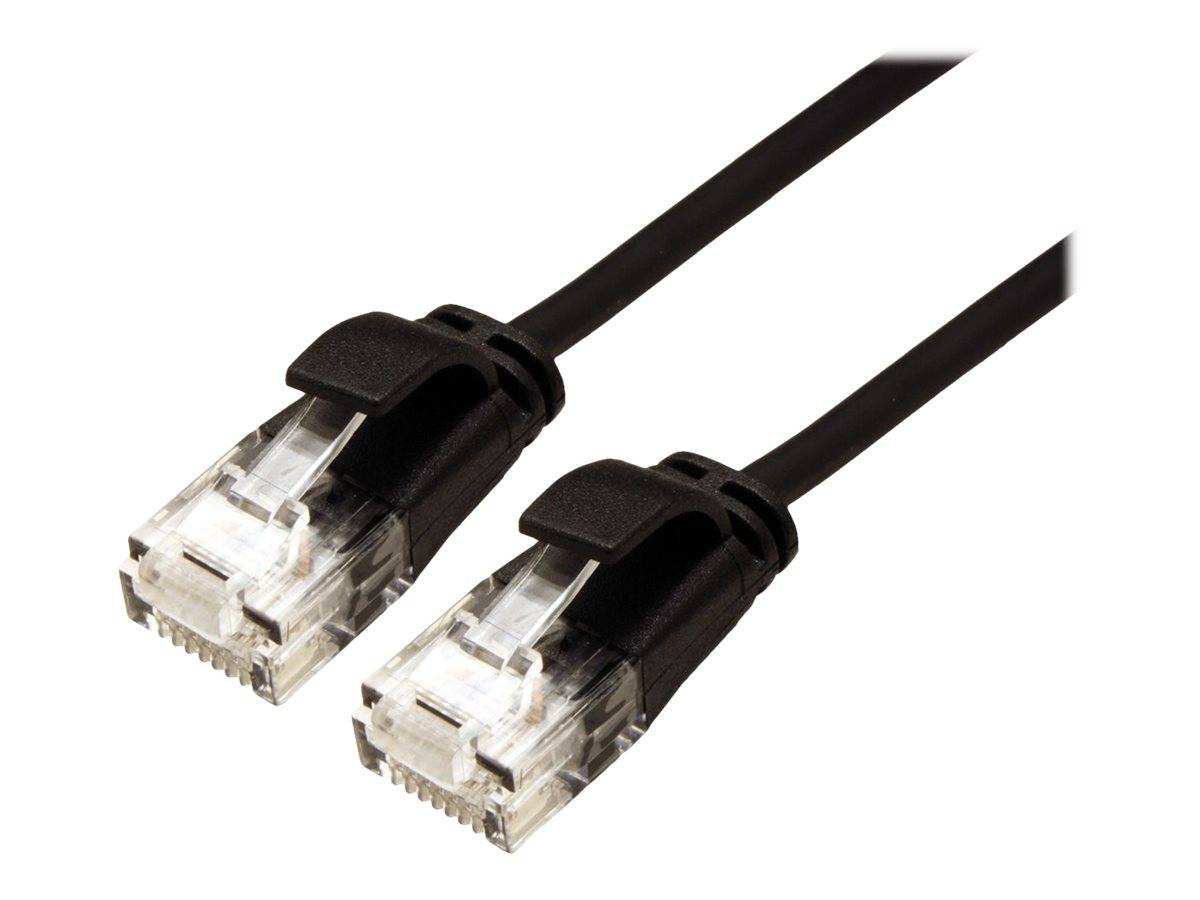 ROLINE UTP DataCenter Patchkabel Kat.6A (Class EA), LSOH, slim, schwarz, 1 m