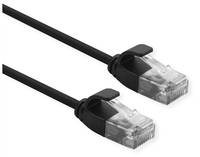 ROLINE UTP DataCenter Patchkabel Kat.6A (Class EA), LSOH, slim, schwarz, 5 m