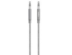 Belkin AV10164BT04-GRY, 3.5mm, Männlich, 3.5mm, Männlich, 1,2 m, Grau