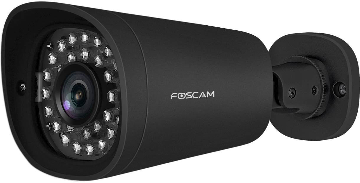 Foscam G4EP, IP-Sicherheitskamera, Outdoor, Kabelgebunden, Decke/Wand, Schwarz, Geschoss