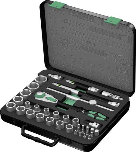 Wera 8100 SC 2 Zyklop Steckschlüsselsatz metrisch 1/2  (12.5 mm) 37teilig 05003645001