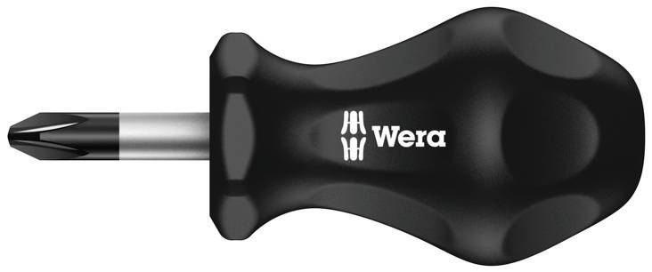 Wera Stubby Werkstatt Kreuzschlitz-Schraubendreher PZ 3 Klingenlänge: 25 mm