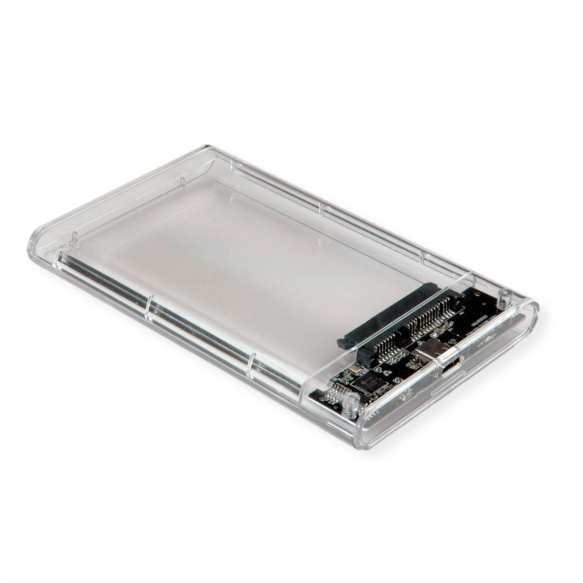 VALUE Externes HDD/SSD-Gehäuse, 2,5", SATA 6.0 Gbit/s zu USB 3.2 Gen 1 Typ C