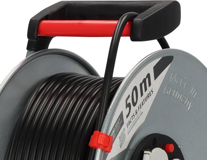 Brennenstuhl 1195066 Kabeltrommel 50.00 m Schwarz Schutzkontakt-Stecker