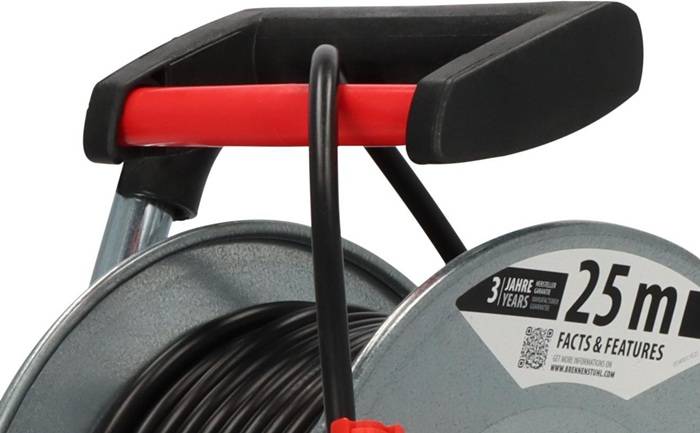 Brennenstuhl 1195056 Kabeltrommel 25.00 m Schwarz Schutzkontakt-Stecker