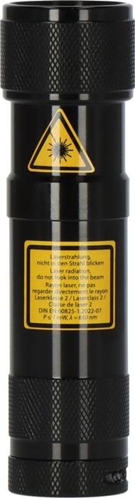 Taschenlampe FL DUO 8LEDs Leuchtdauer 12h L.11cm schwarz m.Laserpointer