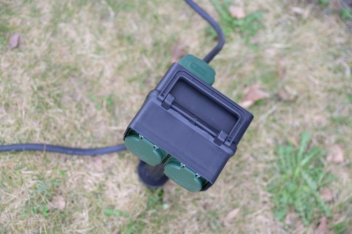 Brennenstuhl 1154440 Gartensteckdose 4fach Schwarz