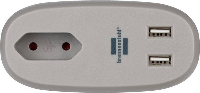 Brennenstuhl 1150290 Tischsteckdose 1 Stück Anthrazit, Grau Flachstecker 1St.