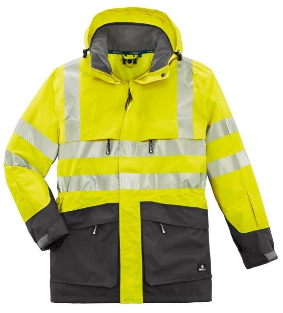 BIG-4-Protect-Warn-Wetterschutz-Jacke, Tampa, leuchtgelb