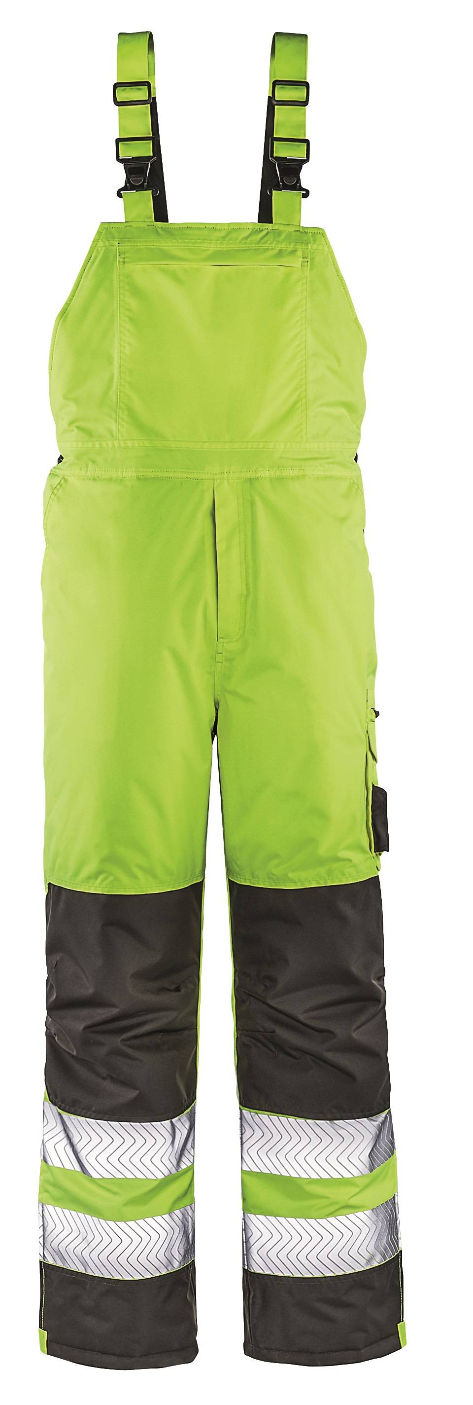 BIG-4-Protect-Warn-Wetterschutz-Latzhose, Atlanta, leuchtgelb/grau