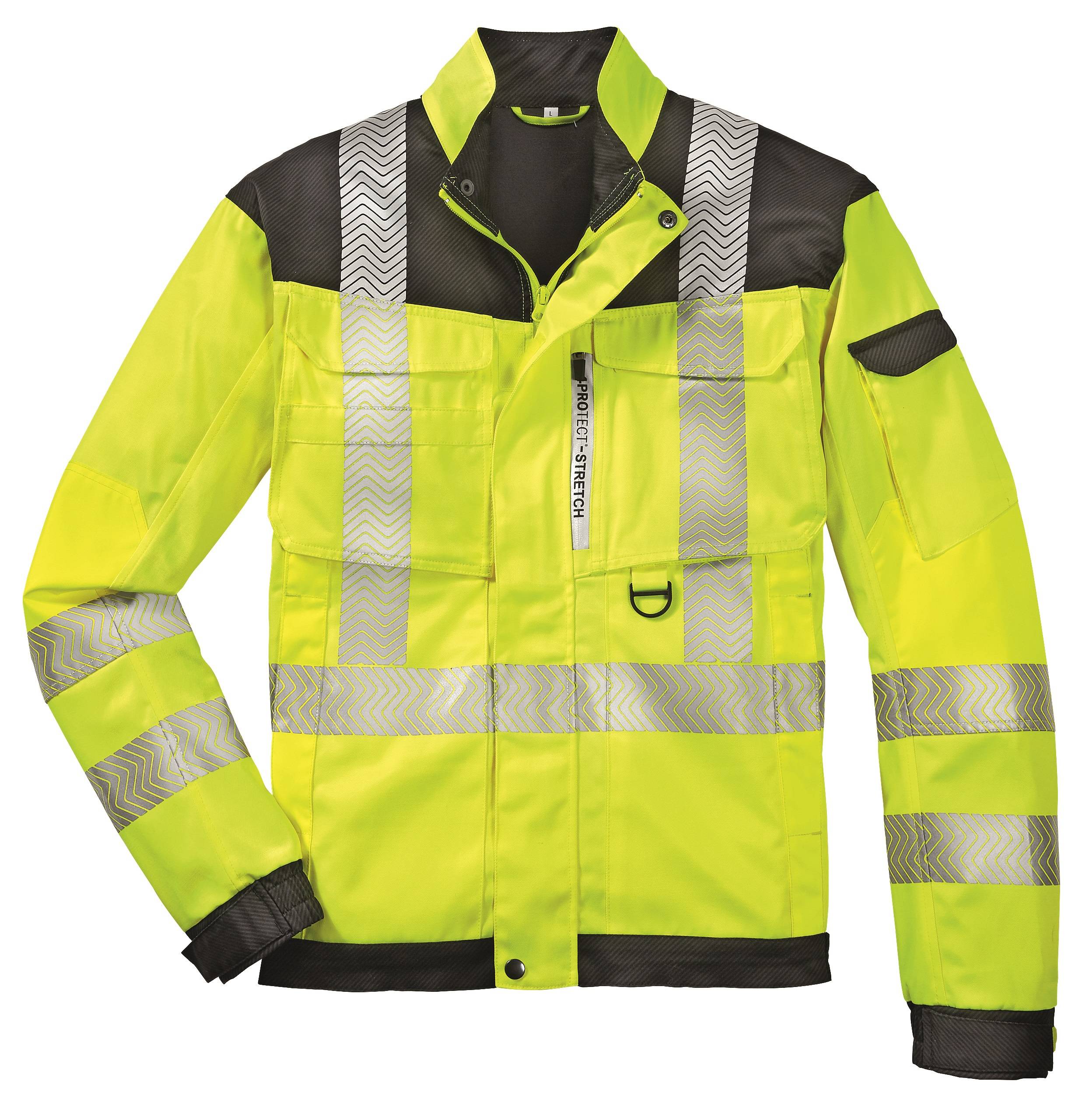 BIG-4-Protect-Warnschutz-Bundjacke, Kentucky, Liefertermin auf Anfrage, leuchtgelb/grau
