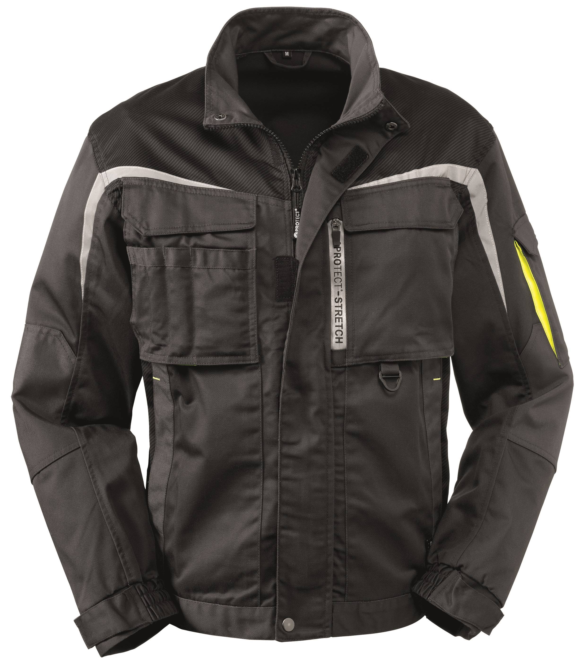 BIG-4-Protect-Workwear, Arbeits-Berufs-Bund-Jacke, Arkansas, grau/schwarz