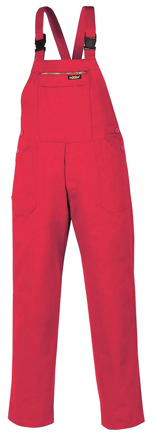 BIG-TEXXOR-Workwear, Arbeits-Berufs-Latz-Hose, 290g/m², rot