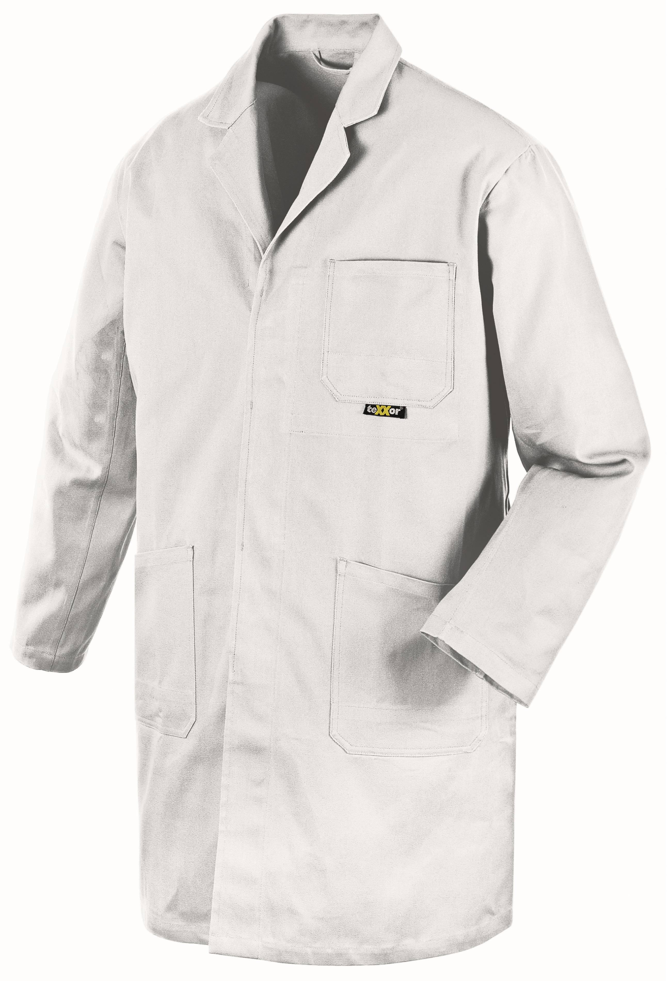 teXXor® Kittel 290 g/m² weiß Öko-Tex 100% Baumwolle 8064_3XL Gr.3XL