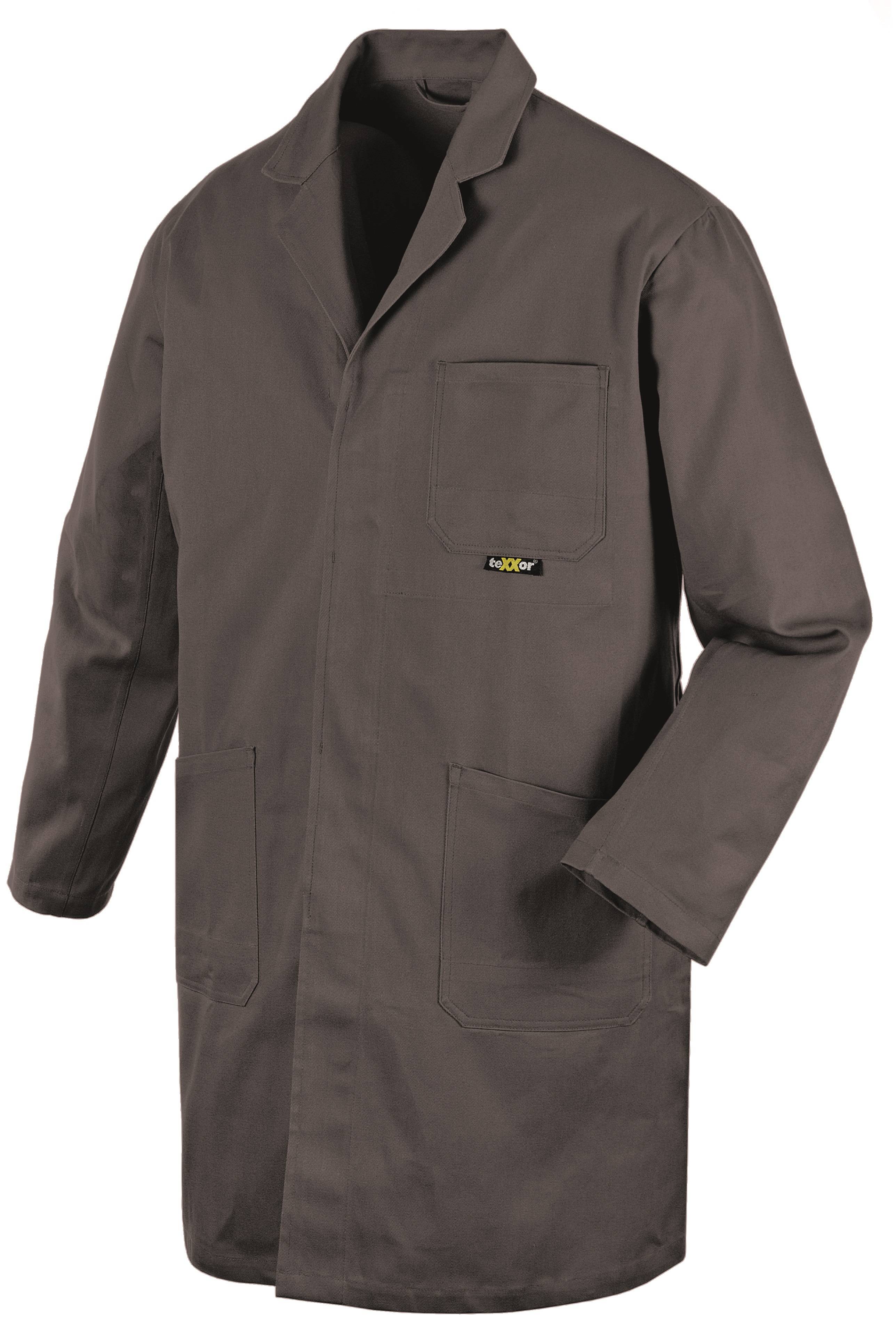 BIG-TEXXOR-Workwear, Arbeits-Berufs-Mantel, Kittel, 290g/m², grau