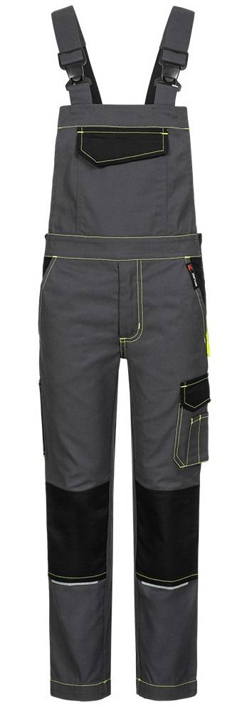 F-Kinderlatzhose, Twill, *RIKUS*, grau/schwarz