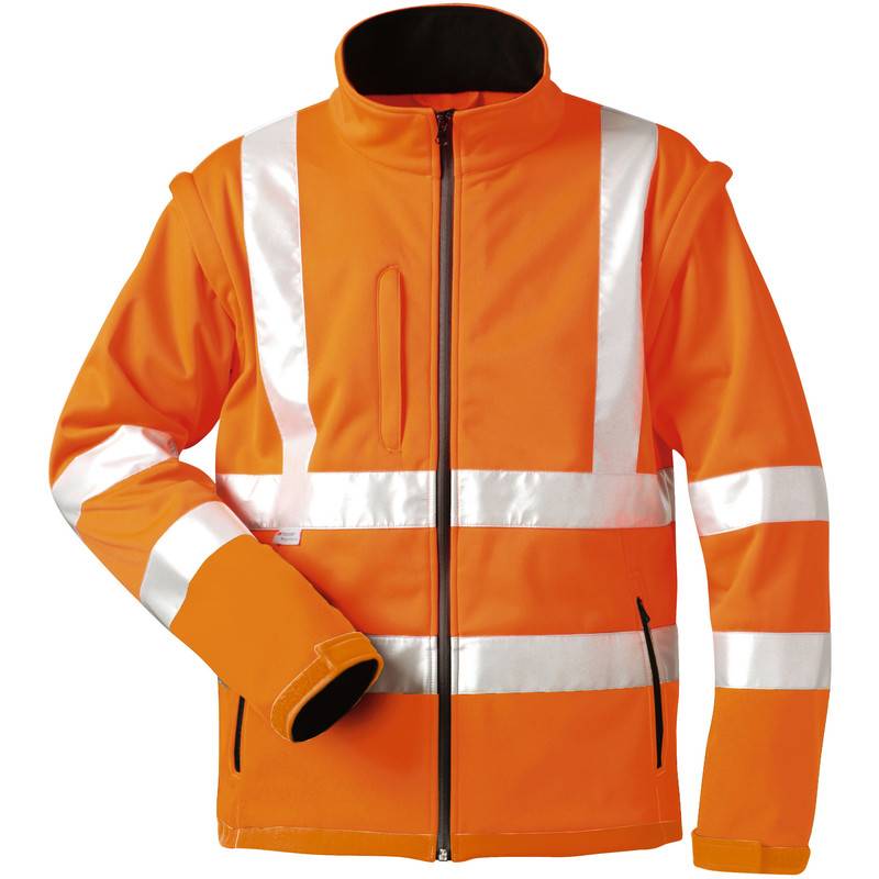 F-ELYSEE-Warnschutz-Softshell-Jacke, *TYLER*, fluoreszierend orange