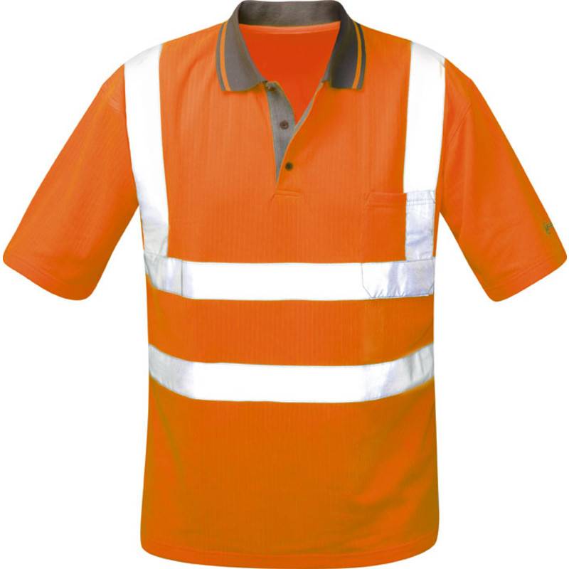 Warnschutz-Poloshirt Mischgewebe CARLOS 22698 orange, Gr. 3XL