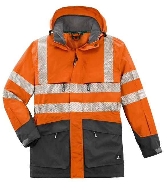 BIG-4-Protect-Warn-Wetterschutz-Jacke, Tampa, leuchtorange