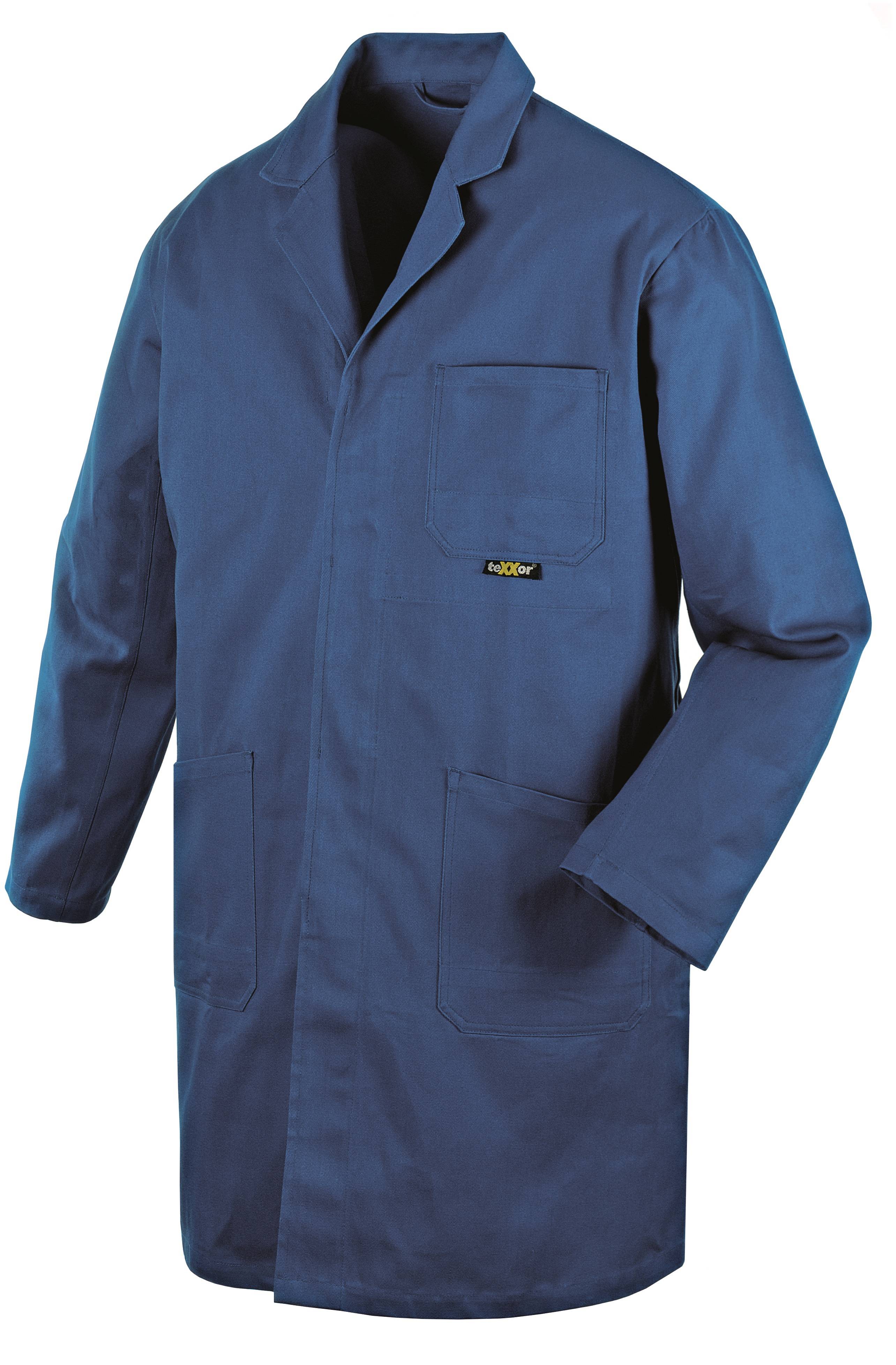 BIG-TEXXOR-Workwear, Arbeits-Berufs-Mantel, Kittel, 290g/m², kornblau