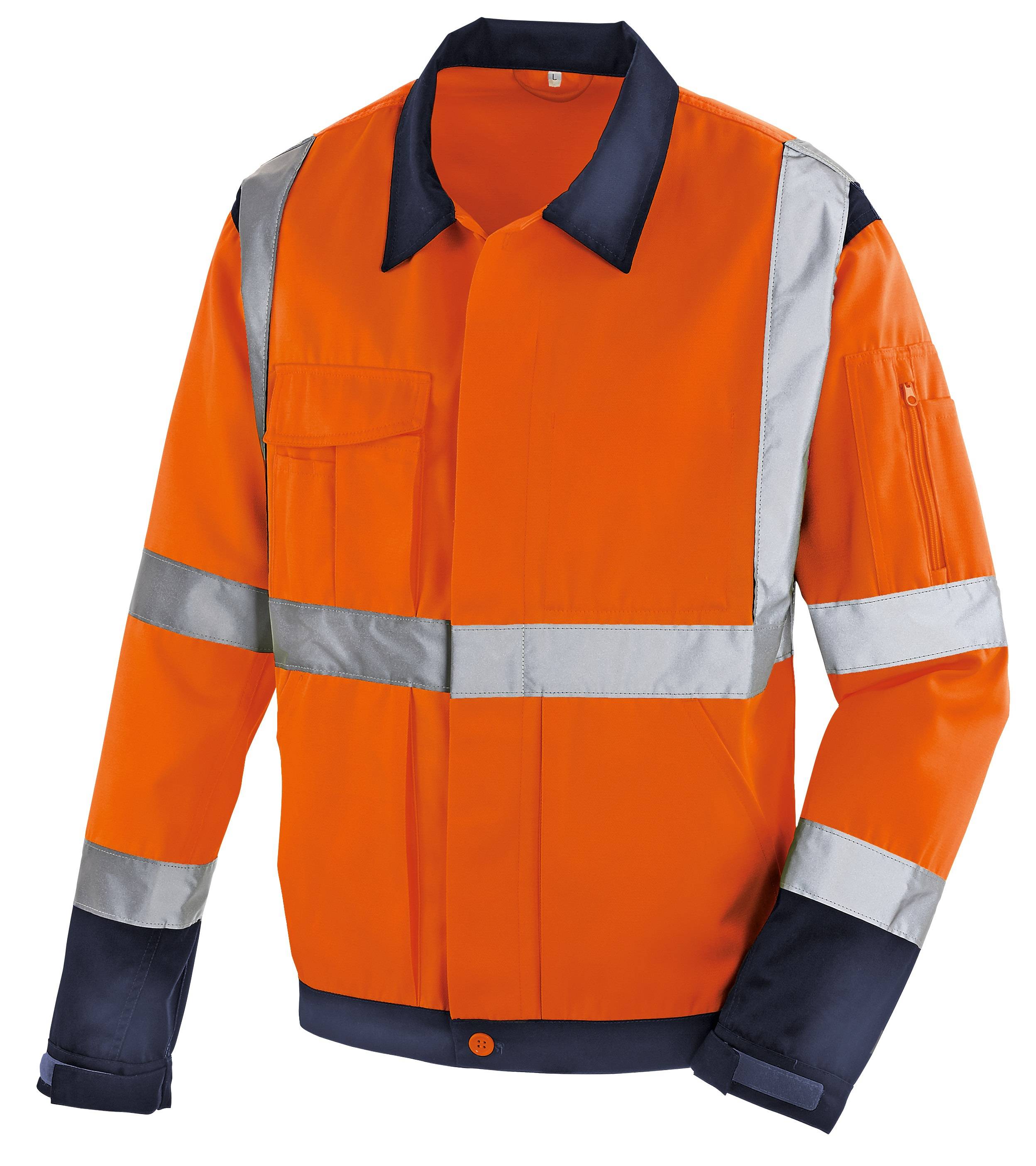 teXXor® Warnschutz-Jacke DAVENPORT leuchtorange/navy 80% Poly. 20% BW 4115_3XL