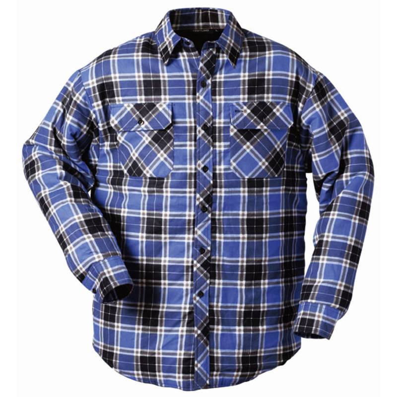 F-CRAFTLAND-Thermo-Hemd, *ONTARIO*, blau kariert