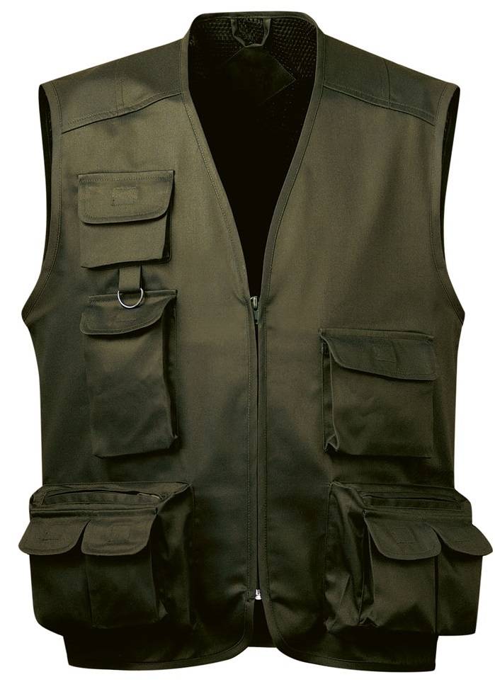 HARMSTORF ALLROUND WESTE Gr.XL CRAFTLAND® OLIV POLY/BW